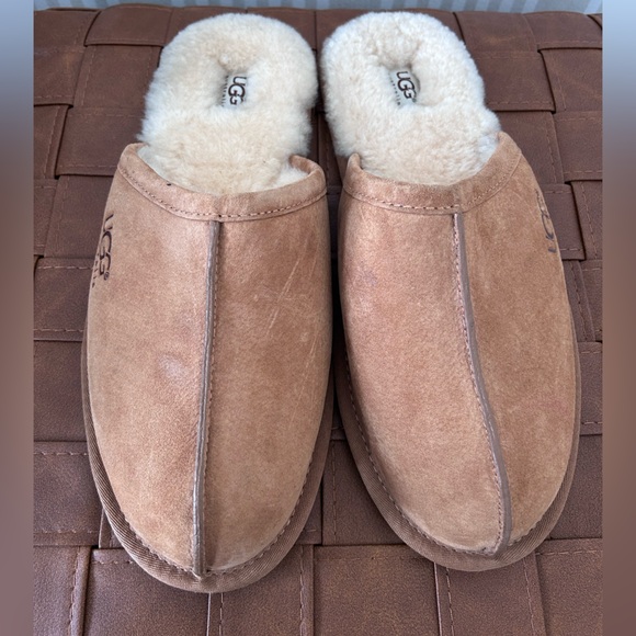 UGG Men's Scuff Suede Slippers Chestnut Size 12 - Picture 4 of 12